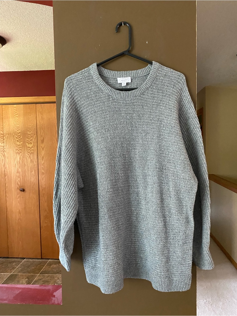 Woman’s Knit Sweater in Light Gray - Casual Everyday Layer